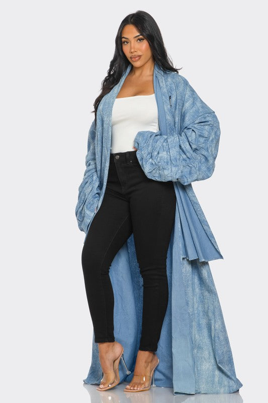 LET IT FLOW DENIM DUSTER